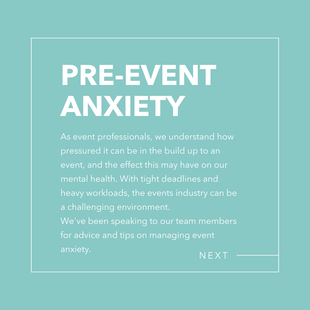 TheTurnerAgency's tweet photo. Kickstarting a nationwide conversation, this year's #MentalHealthAwarenessWeek theme is anxiety. At TTA we've been exploring event #anxiety and spoken to our team members on ways to manage this leading up to an event, and onsite. #ToHelpMyAnxiety #MentalHealth https://t.co/25dUxcVeIe