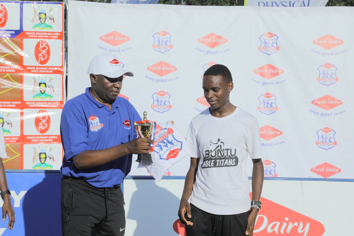 Freshdairyug's tweet photo. ๐Here is the MVP- #FreshDairyGames Boys Table Tennis. Congratulations Batanda Shafiq from Ubuntu Hill School. We are proud of each and every one of you that took part.We delight in sports,Health and co-curricular activities. #DrinkMilk4GoodHealth #1YoghurtADay #AlwaysRefreshed https://t.co/rAZtGURrxy