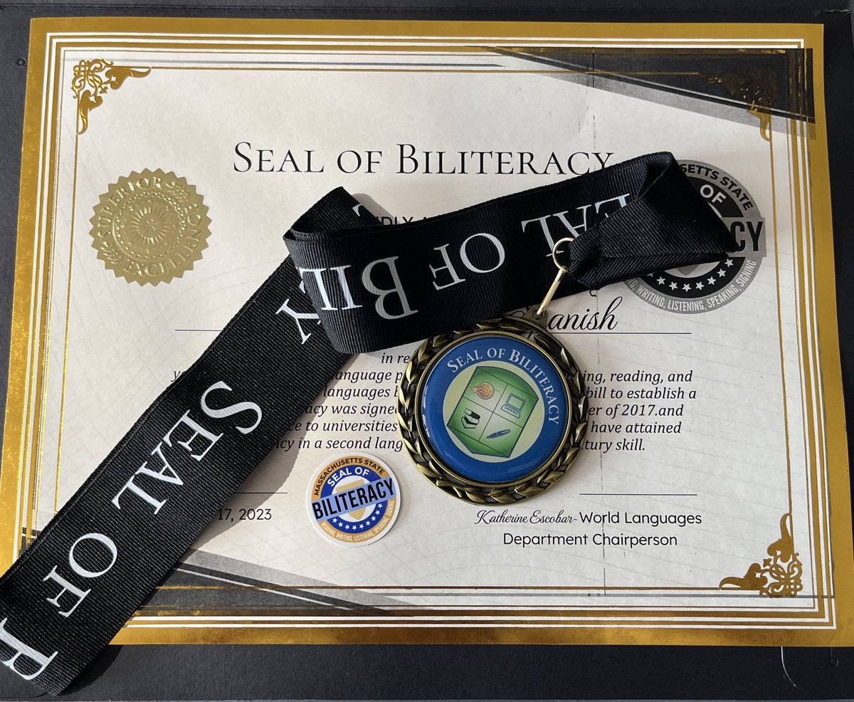 Congratulations to the 2023 WMHS graduates who earned 34 seals in 8 languages! #MASOBL23