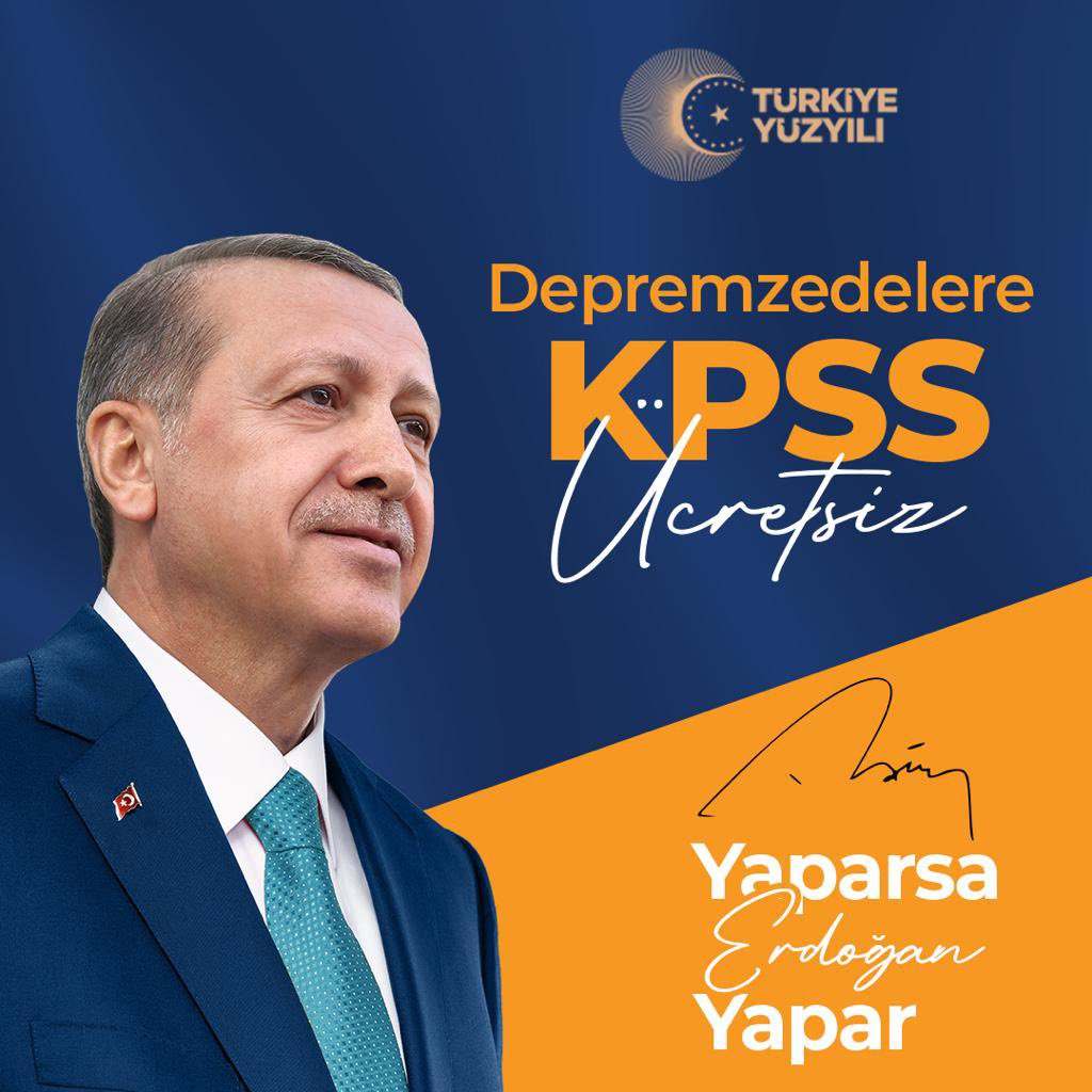 Depremzedelere KPSS ÜCRETSİZ

#YaparsaAkPartiYapar
#YaparsaErdoğanYapar