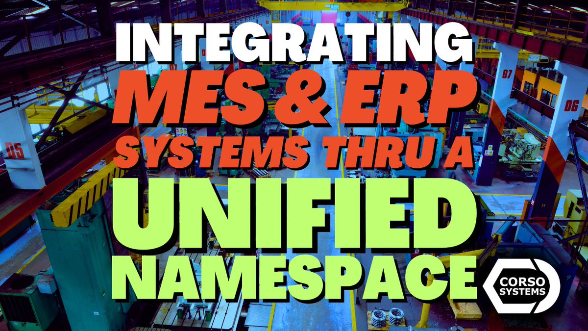 CorsoSystems's tweet photo. Learn the basics of implementing an ERP to MES integration with a Unified Namespace: https://t.co/ctbIutBKRo

#ERP #MES #Manufacturing #UnifiedNamespace #SparkplugB #MQTT #Automation #IndustrialAutomation #DataAnalysis #SystemsIntegration #Automation #ManufacturingExecutionSystem https://t.co/hriFlN5TvI