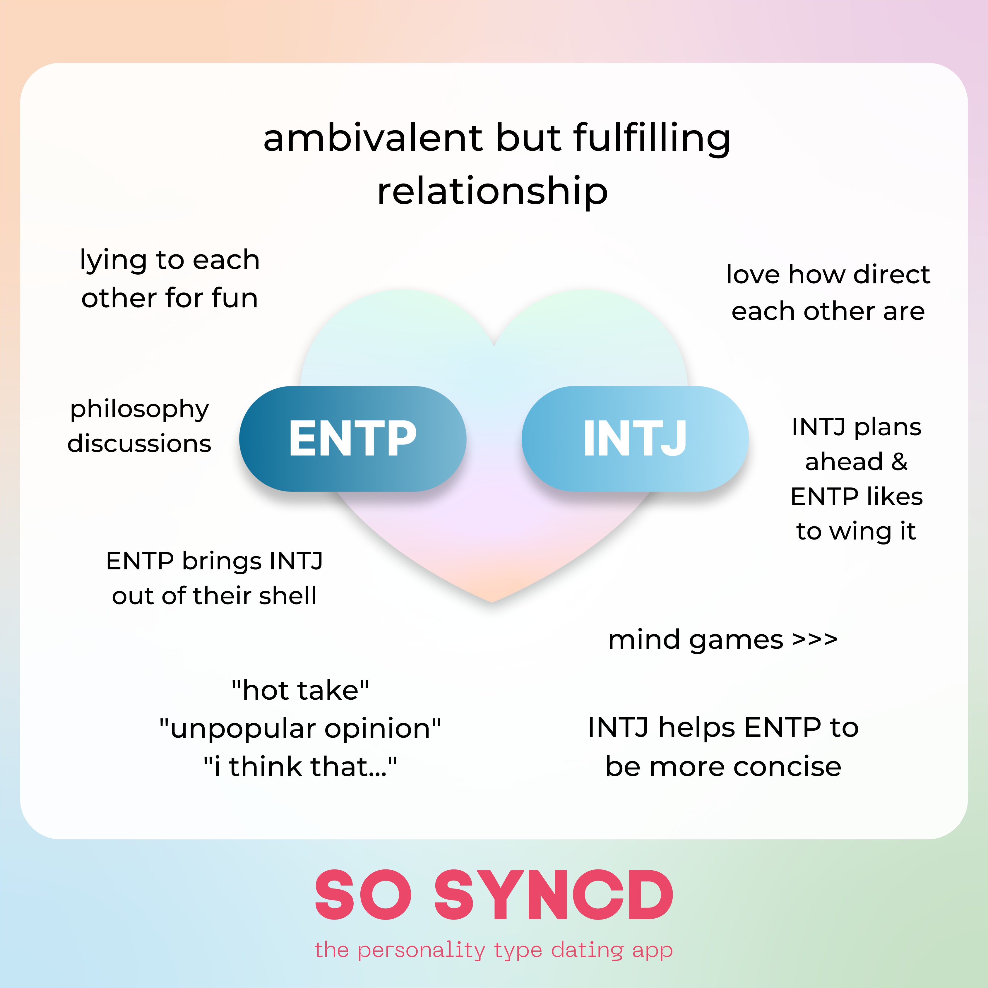 So Syncd on X: INTJ, ENTJ, ISTJs, and ESTJ vibes. Follow @SoSyncd