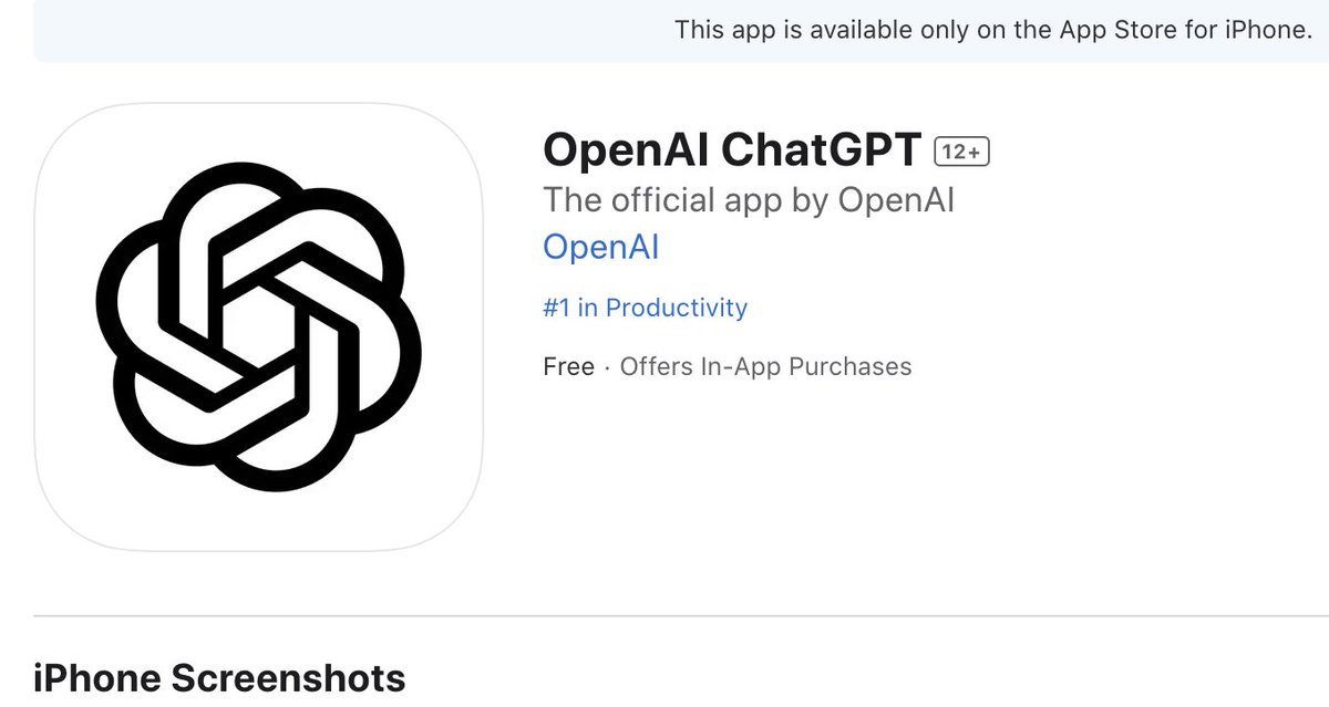VincentJounce's tweet photo. @sama Why don't you release ChatGPT on iPadOS like Bing? https://t.co/skKez41biY