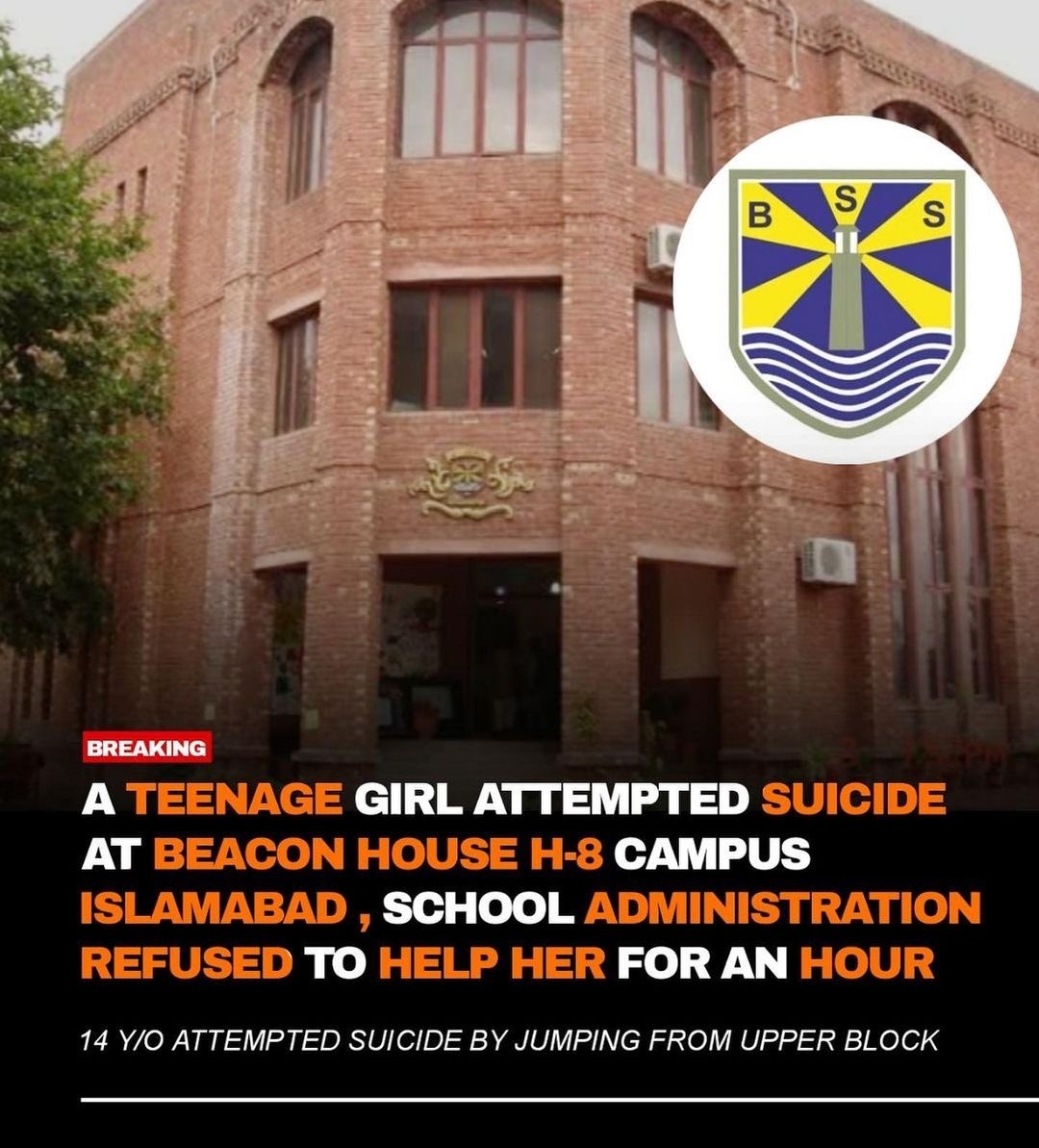 She was not a mentally stable girl, & therefore required even greater care and supervision!!! #Beaconhouse charges a kidney for their fee, and the school couldn't afford a single 'proper' counselor? Why tf is an Islamiat teacher counseling students??!!!! @kasimkasuri