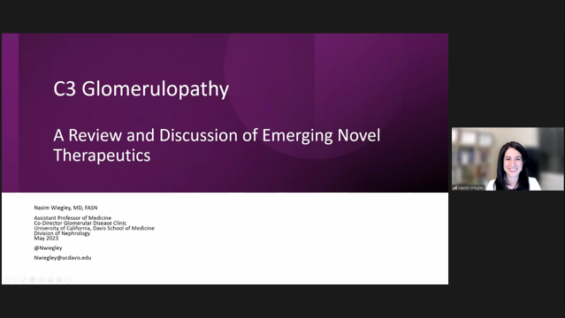 Thank you @NWiegley for a masterful talk on C3 glomerulopathy this morning! @UCDNephrology