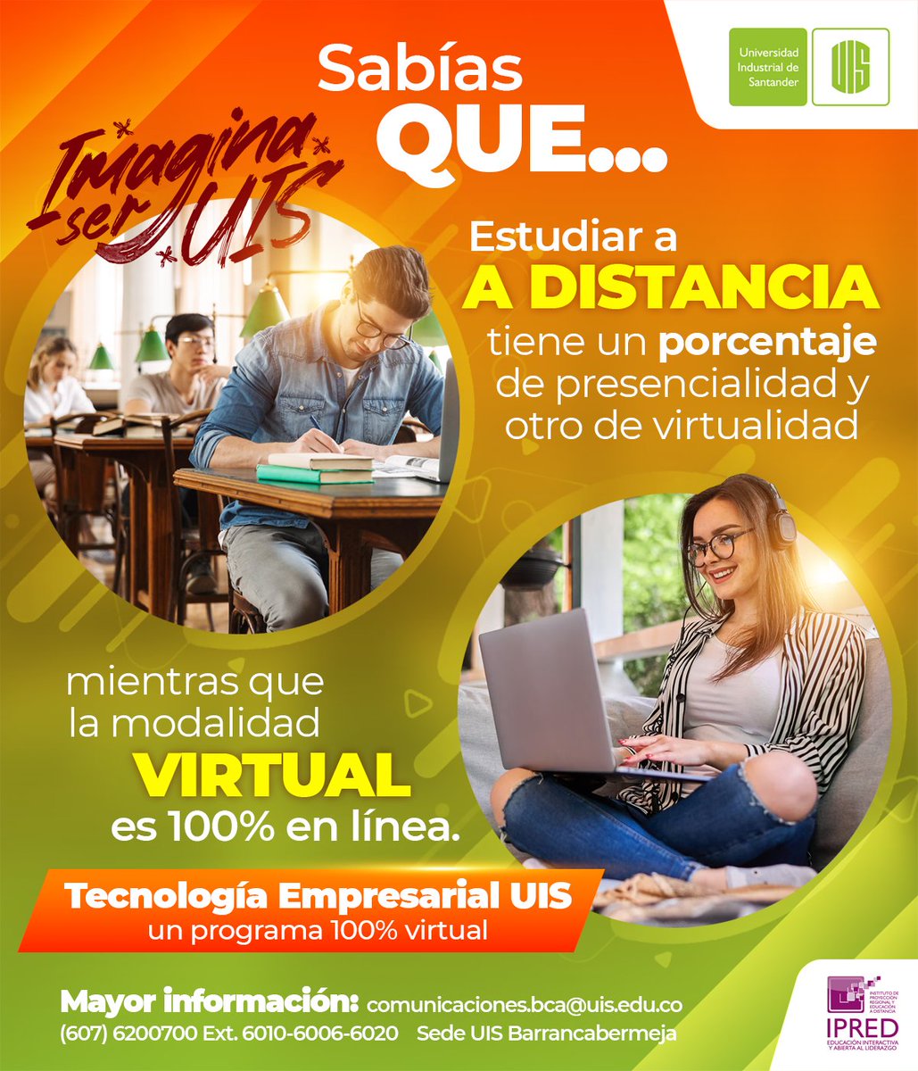 #ImaginaSerUIS Inscripciones abiertas para los programas técnicos, tecnológicos y profesionales en el segundo periodo académico de 2023 📷
📷Más información📷
#UISBarrancabermeja
PBX: (7) 6200700 Ext. 6010-6006-6020