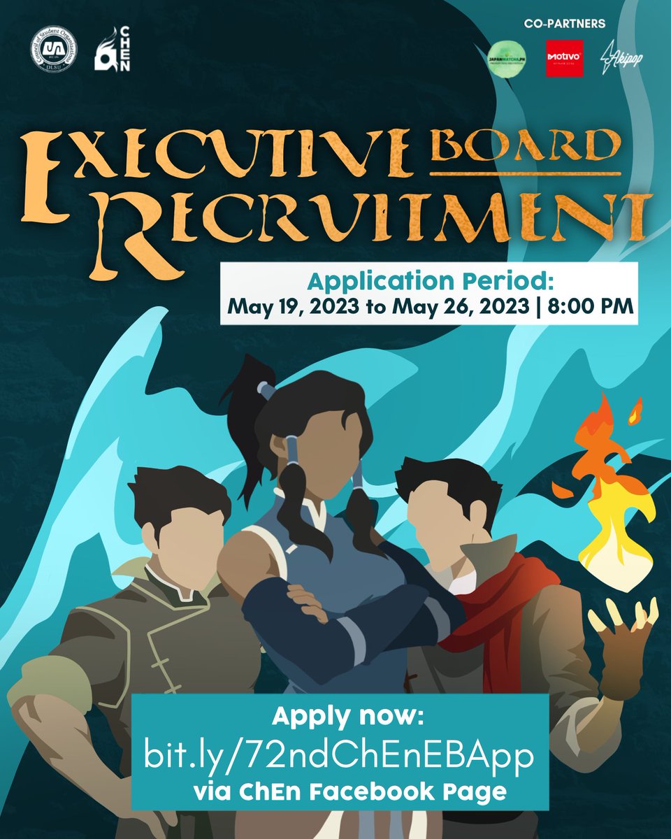 ChEn_DLSU's tweet photo. Every ending is a link to a new beginning. The call to ignite your potential and embrace passion has arrived as the Chemical Engineering Society is now recruiting its next set of leaders! 💪🌟

[1/3] https://t.co/H9iNapDwh4