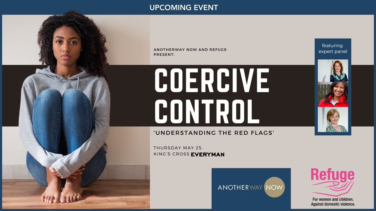 Our ambassador @ranvir01 will all be moderating this expert panel discussion on the red flags of #CoerciveControl. Join us next week, get your tickets: bit.ly/3LzHxXM