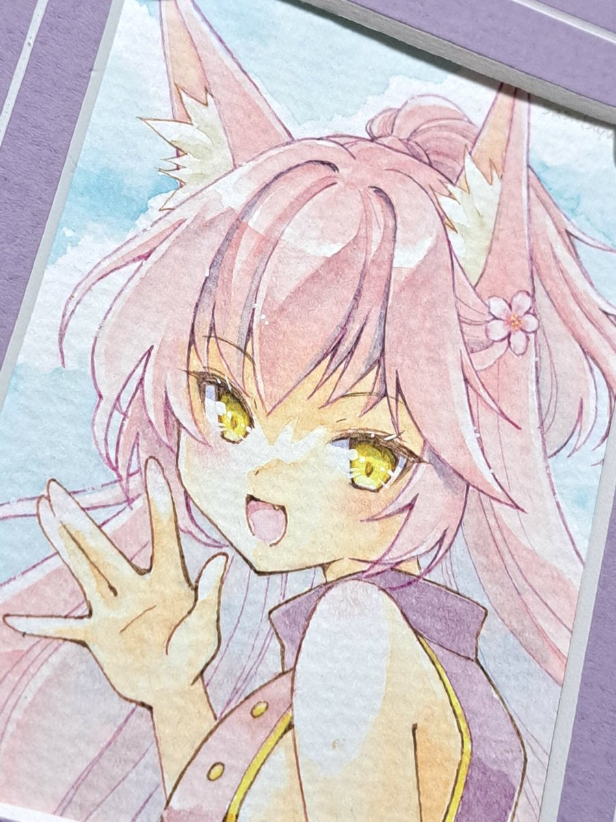 「明日のみみけっと、持ち込み分で在庫終了作品とかセット終了作品とかあります。 色紙」|ささつゆ🦊5/5【COMITIA144】H28b📚5/6【A40】参加のイラスト