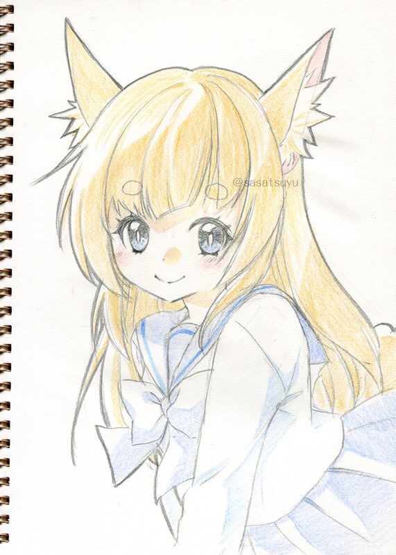 「明日のみみけっと、持ち込み分で在庫終了作品とかセット終了作品とかあります。 色紙」|ささつゆ🦊5/5【COMITIA144】H28b📚5/6【A40】参加のイラスト