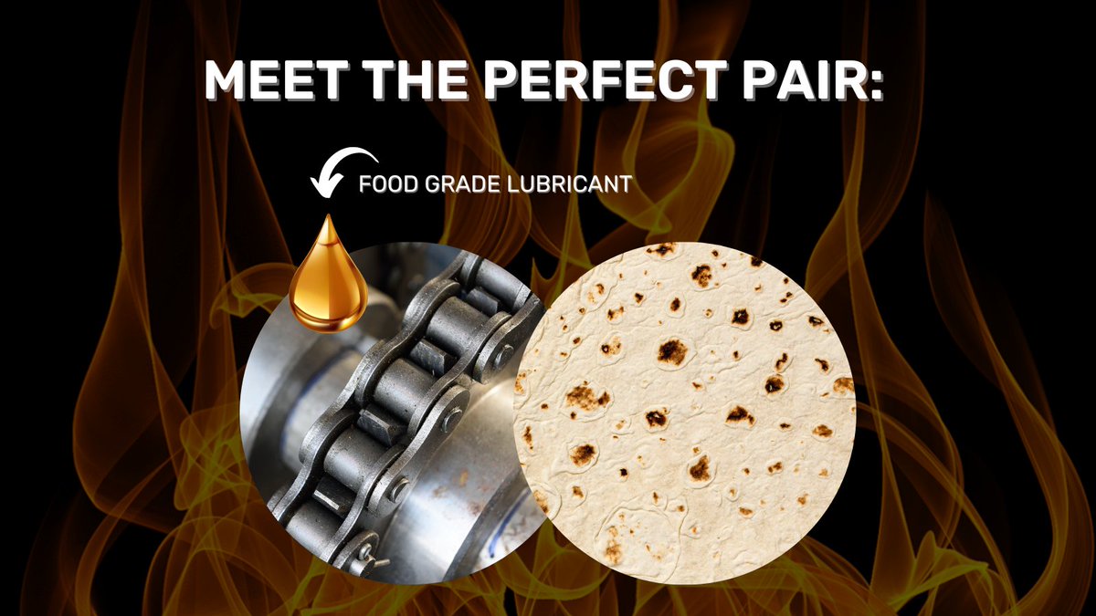 At the heart of every tortilla factory should be a reliable food-grade lubricant like ours.

With smooth operations and contamination-free food, your production will reach new heights

Trust in our expertise: ChainGuard.com

#BakeSafe #Tortilla #FoodProcessing #Lubricant
