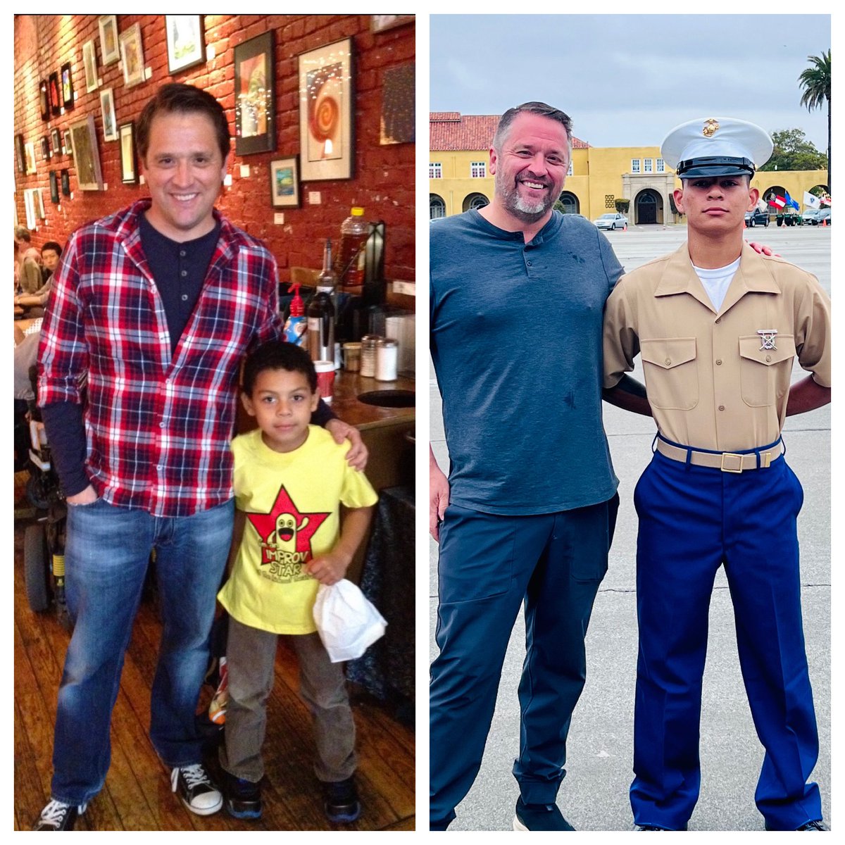 hectorperezjr's tweet photo. Words can describe the emotions and pride I have for this young man. Last week he completed 13 weeks of bootcamp and now is a U.S. Marine. 🇺🇸
Gabe, to see you transform from a young boy to a man who turns 20 next month is truly a joy if a lifetime.
Semper Fi https://t.co/Nwb3gJz8NB
