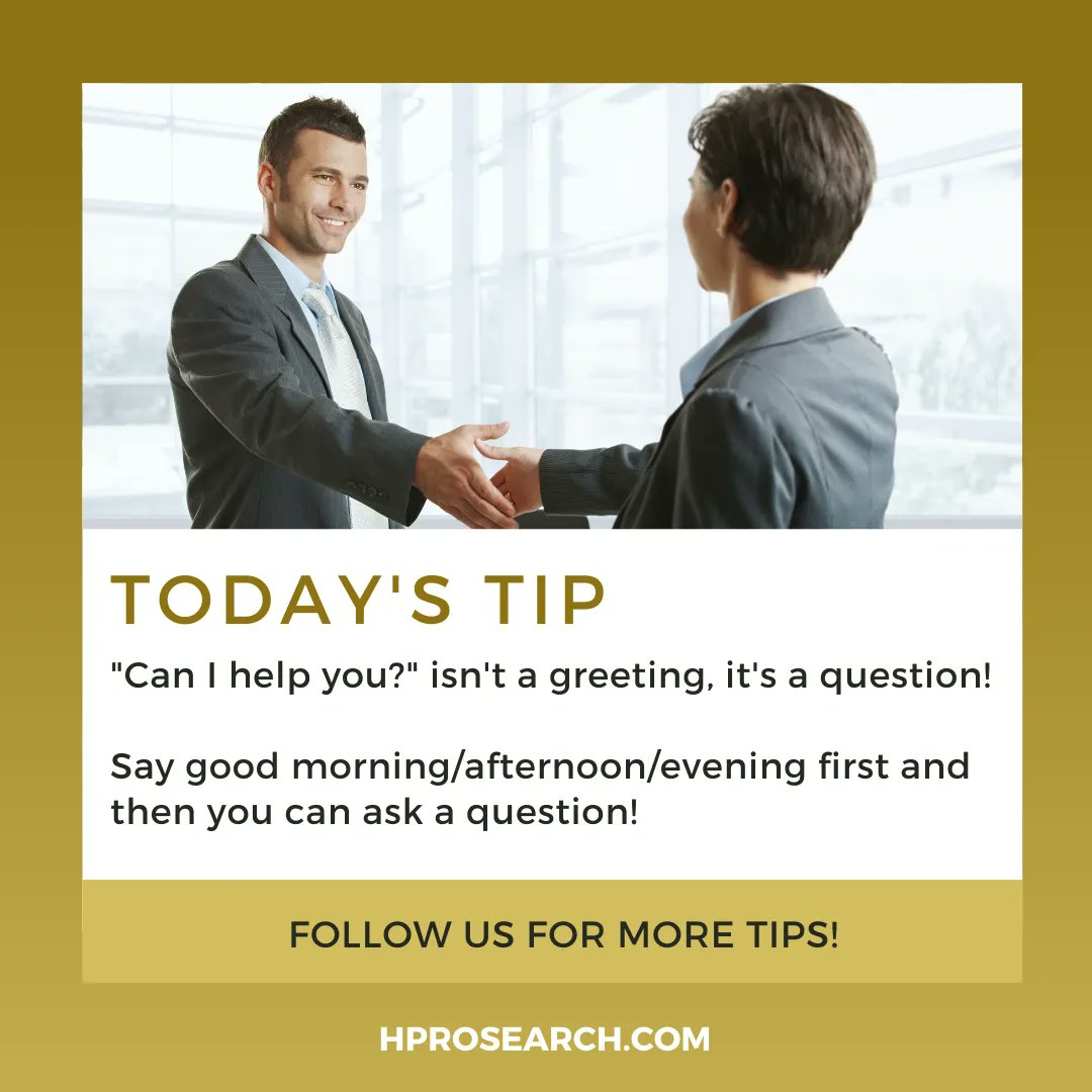 HProSearch's tweet image. Start every interaction with warmth and courtesy. A simple greeting sets the tone for exceptional service.

➡️Follow us for more hospitality tips!

➡️Visit hprosearch.com to see all hospitality job opportunities!

#hprosearch #restaurant #hospitality #business #finance