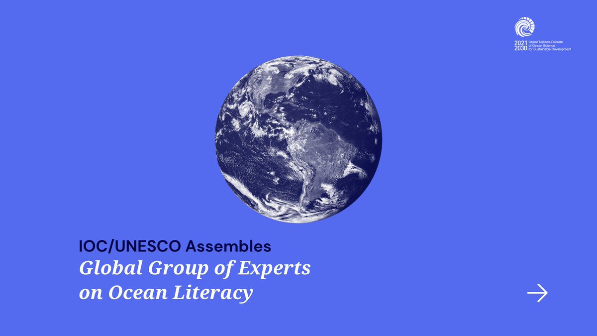 IOC/UNESCO has carefully selected 20 renowned professionals from all over the world and diverse backgrounds to form a Group of Experts on Ocean Literacy!

Meet the members of the Expert Group 👉 ow.ly/nuKO50OrM6b 

Read more 👉 articles.unesco.org/en/articles/un…