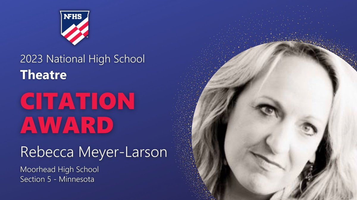 NFHS (@nfhs_org) on Twitter photo Congratulations to Theatre NFHS Citation Award Winner Rebecca Meyer-Larson! <a href="/MSHSL/">Minnesota State High School League</a>
The NFHS will present Citation Awards to 11 outstanding individuals at the Summer Meeting in Seattle.
#NFHSinSEATOWN Congratulations to Theatre NFHS Citation Award Winner Rebecca Meyer-Larson! <a href="/MSHSL/">Minnesota State High School League</a>
The NFHS will present Citation Awards to 11 outstanding individuals at the Summer Meeting in Seattle.
#NFHSinSEATOWN
