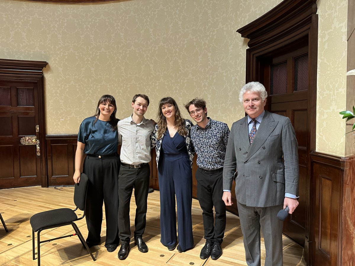 🎻 2023 CAVATINA String Quartet Competition Congratulations also goes to the @TreskeQuartet from the Royal Northern College of Music has been awarded second prize. 👏 @rncmlive @cavatinachamber
