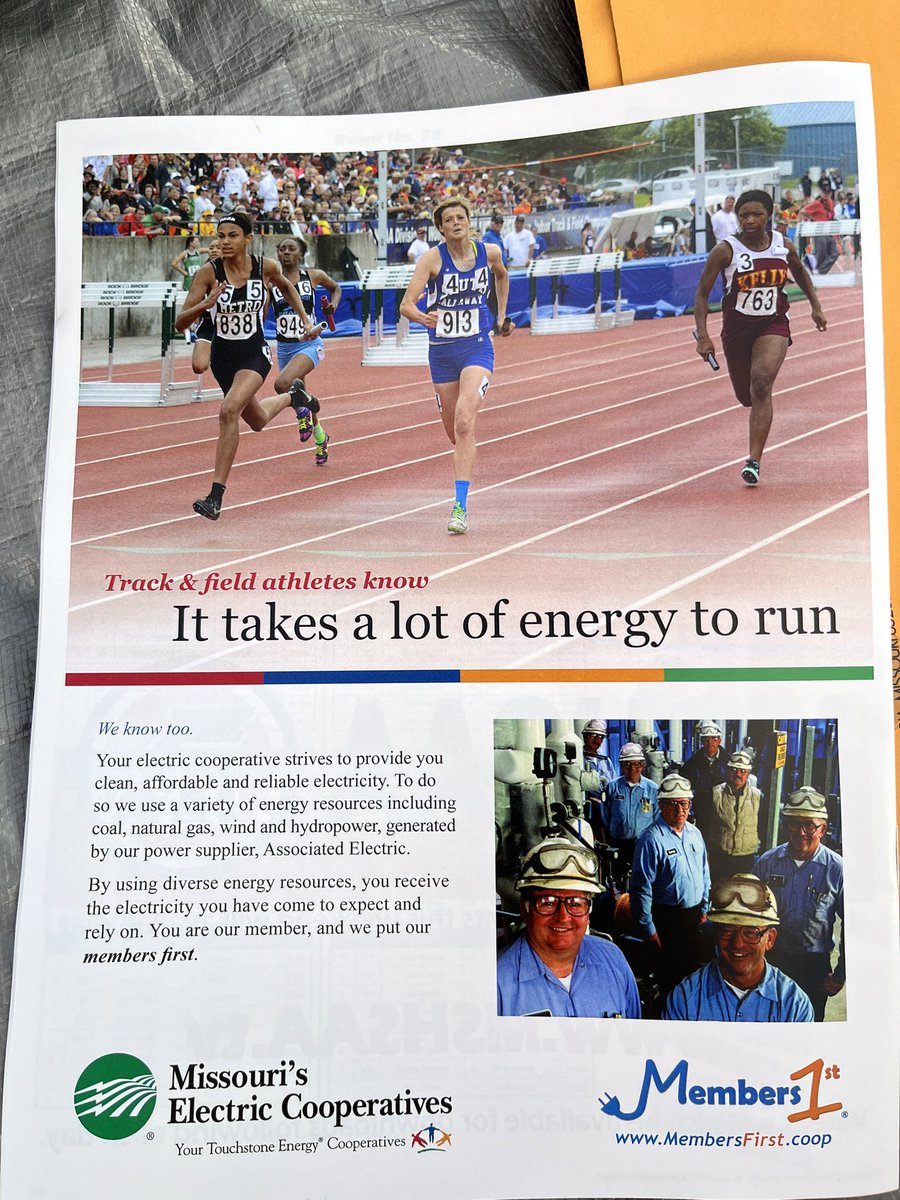 SCBulldogTrack's tweet photo. Starting the day right - #SouthsideSpeed representing on the front &amp; back covers of the @MSHSAAOrg program! https://t.co/pBlL4CyGMK