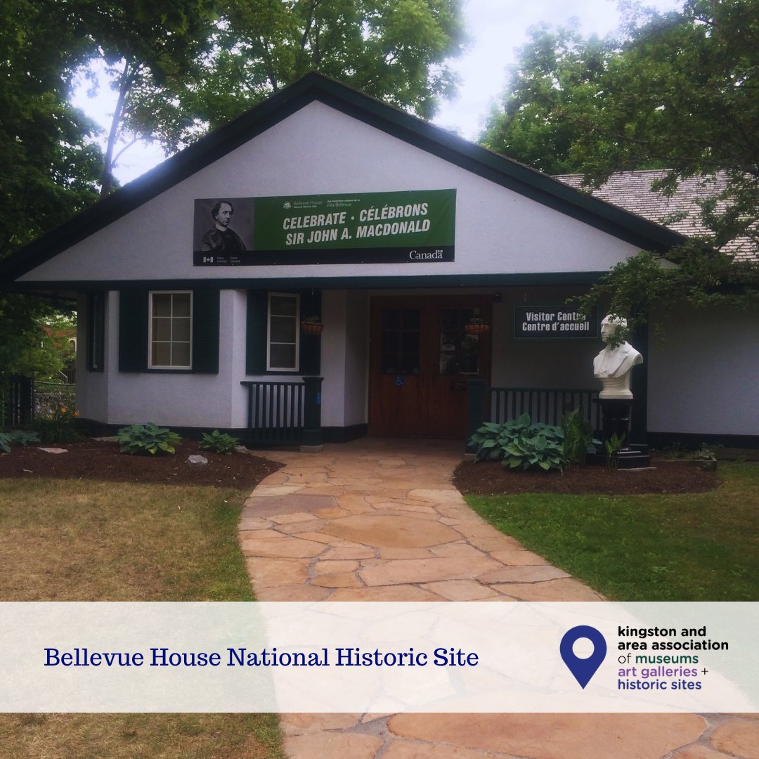 🏠🌳 Discover Bellevue House National Historic Site!  Explore the Visitor Centre, and stroll the historic grounds and gardens. While the house is closed for renovations, there's plenty to see and learn! 
#mayismuseummonth #kingstonmuseums #visitlocal