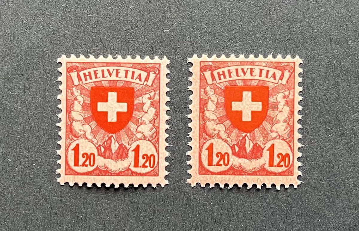 Nice little find! Cross &amp; Shield issued 10/1/1924. “F” error (HFLVETIA instead of the correct HELVETIA). Found this MNH in the 50 cent bin at a local show in the fall. Zumstein CV $65, used CV $120. Good one to keep your eyes open for. 😁🔍