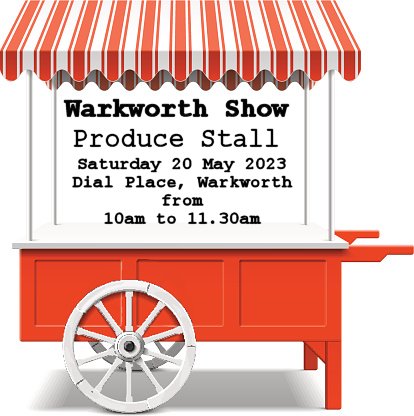 IT'S TOMORROW!!!!!!
Our ever-popular Market and produce stall is taking place tomorrow, Saturday 20 May 2023 at the Market Cross in Dial Place Warkworth from 10 - 11.30am.
And the great news is that the weather looks like it's going to be great, so see you all there!