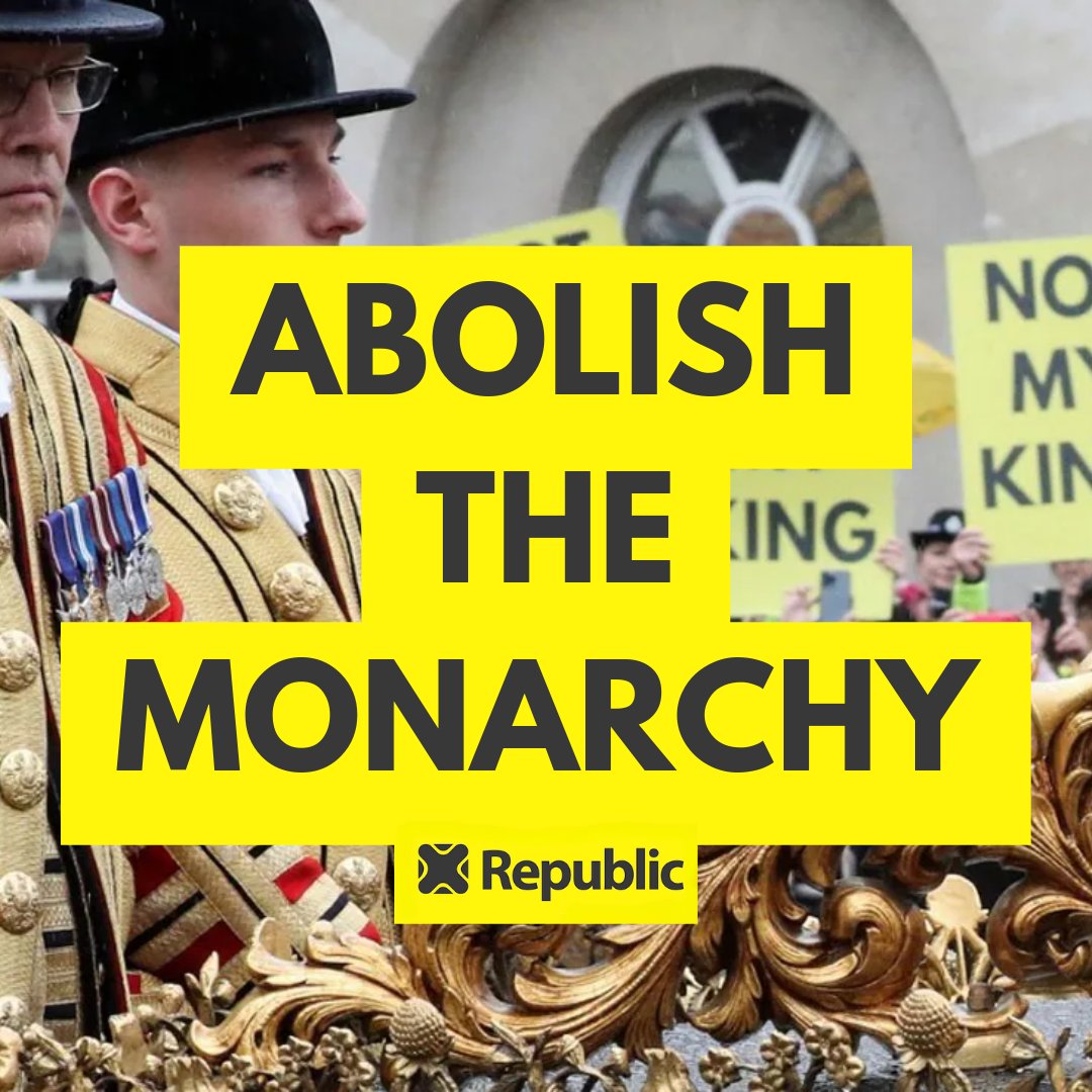 No Coronation, no intimidation can make us change our mind. It's time for a change. #NotMyKing #AbolishTheMonarchy