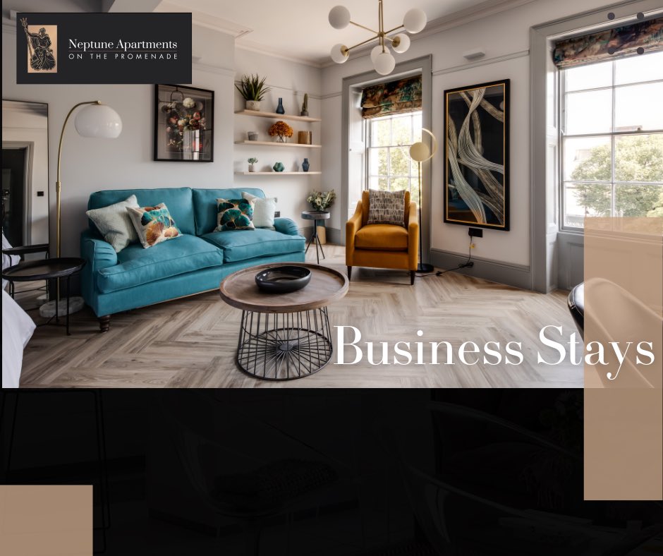 Elevate your #businessstay at #NeptuneApartments - where comfort meets productivity ✨

Enjoy our prime location, luxurious accommodations, & modern amenities for a productive and relaxing trip. Plus, get up to 30% off for extended stays neptuneapartments.co.uk/business-stays 
#BusinessTravel