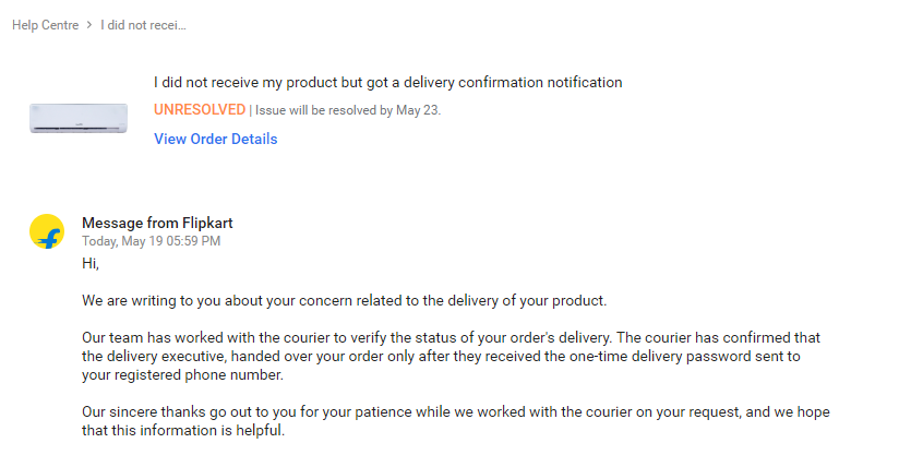 fantasydeals's tweet photo. @notMash3r @Flipkart @flipkartsupport Again @flipkartsupport @Flipkart harrassing me when today raised issue they update on my issue your item delivered with otp while my number was off from last 15 days. Without tracking how they have delivered now #Flipkart @Walmart  is cheating with #technosalesindia https://t.co/EDkKQGff4A