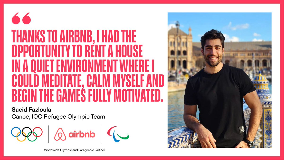 Find the perfect place to facilitate a positive mindset. 😌

The Airbnb Athlete Travel Grant helped Saeid Fazloula arrive at Tokyo 2020 properly prepared.🤝

You can now apply for the USD 2,000 Grant to support your Olympic journey.

Apply before 25 May👉athlete365.org/airbnb-athlete…