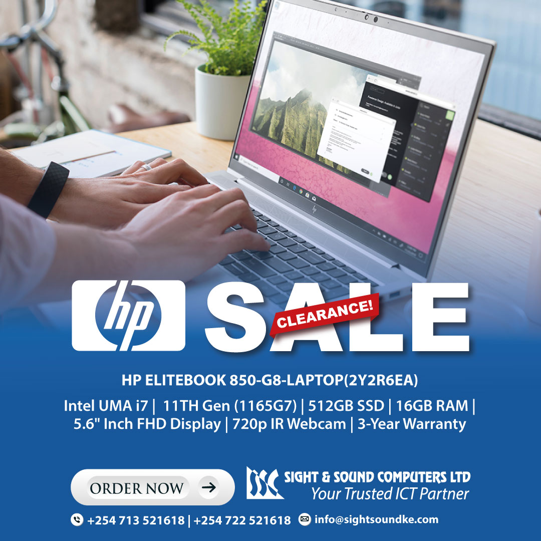 SightSound254's tweet photo. Help speed up demanding business applications with a quad-core 11th Gen Intel® Core™ processor, with breakthrough Intel® Iris® Xe graphics. #HP #EliteBook #elitebook850 #UnaitasAt30 
Call or Email us today for the best clearance deal.
0713521618/ Info@sightsoundke.com https://t.co/Q7prZGnfu1