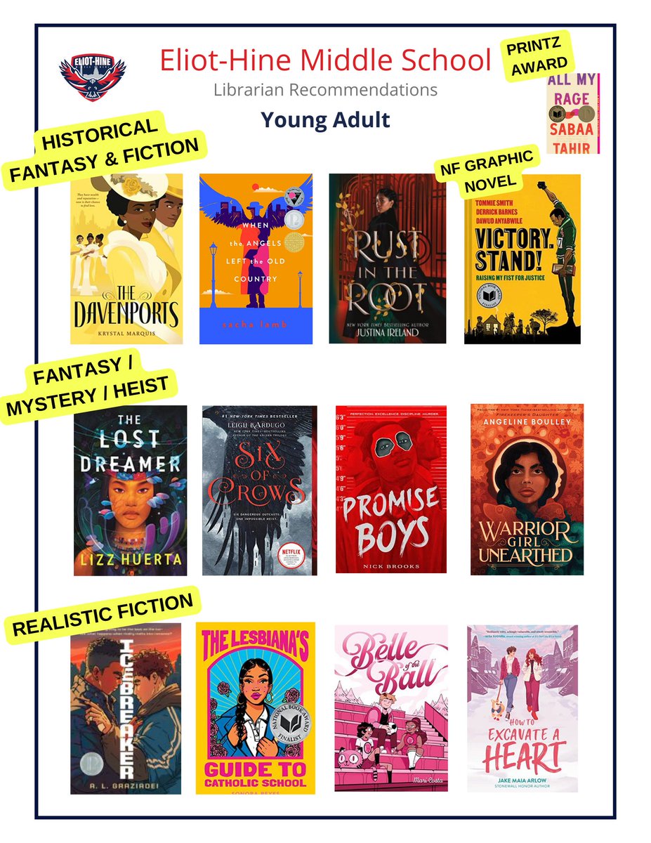 betweenmargins's tweet photo. Need some summer reading!? 

Support my school @EliotHine &amp; a local, indie bookshop by ordering through this weekend (May 21) - https://t.co/OsAwilBzrv… 

Shop in person, online, by phone - @eastcitybooks ships, too!  Mention Eliot-Hine in notes and we get 20%!

Some recs below: https://t.co/sNtSINtQnQ