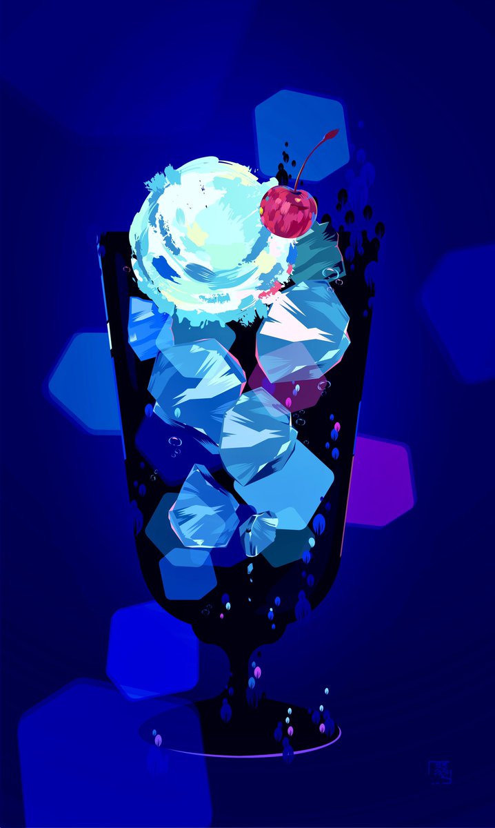 「#どこかの誰かに刺さればそれでいい 夏っぽい、青も。」|裏柳 翠 青のIllustrator使いのイラスト
