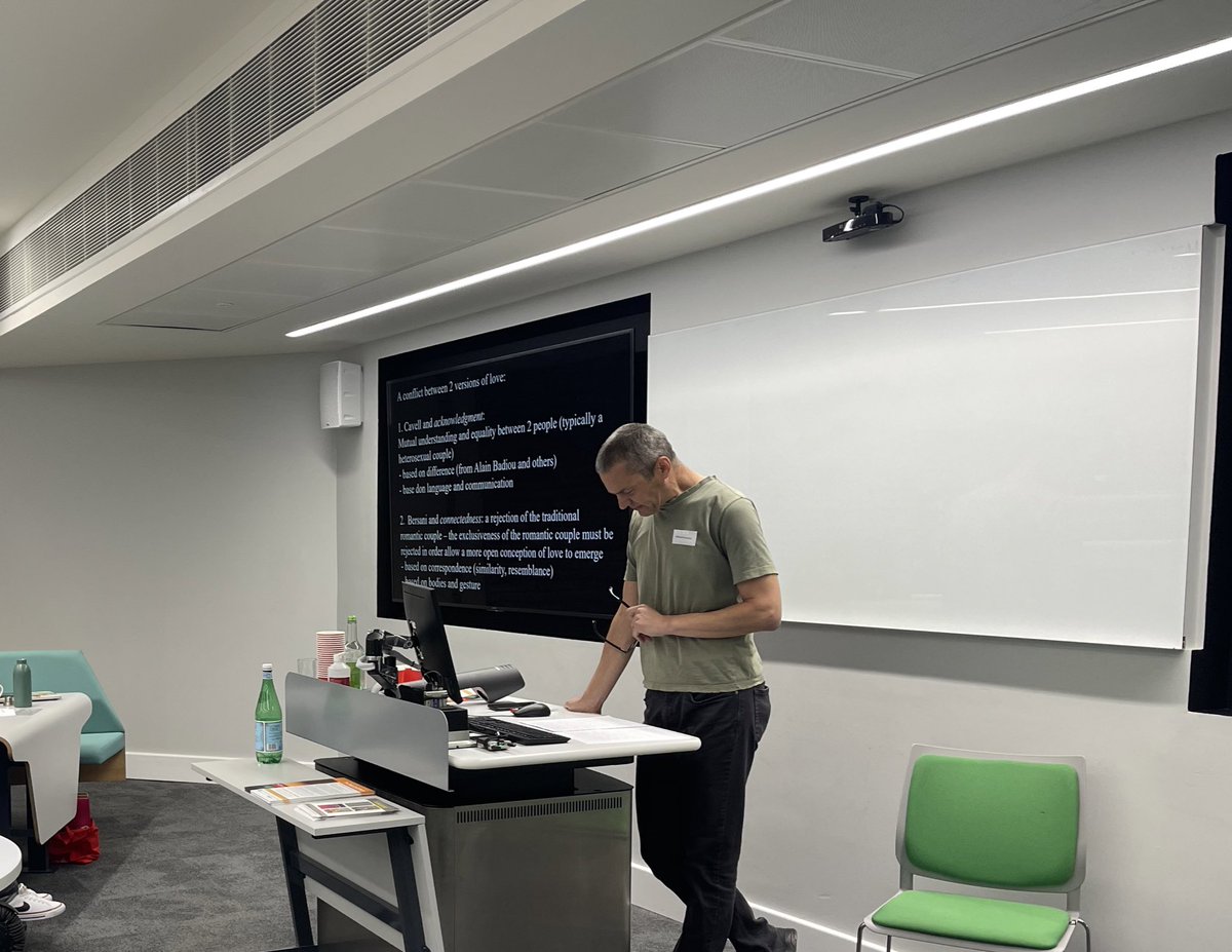 Cavell_love's tweet photo. Richard Rushton’s presentation ‘Godard/Cavell: In praise of two’ about Leo Bersani and Stanley Cavell’s differing ideas on love https://t.co/mdrnmBrnjf