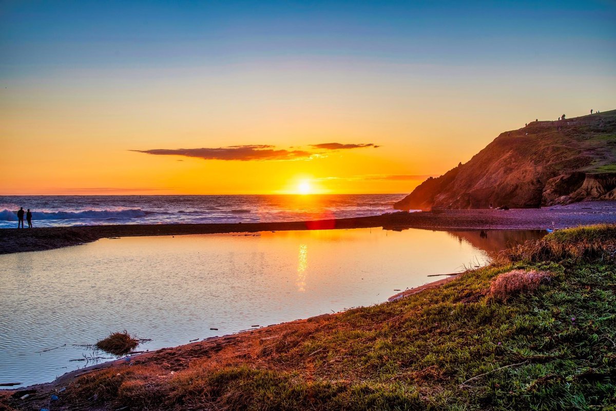 <a href="/cmd8495/">Christine</a> Sunset at Rodeo Beach