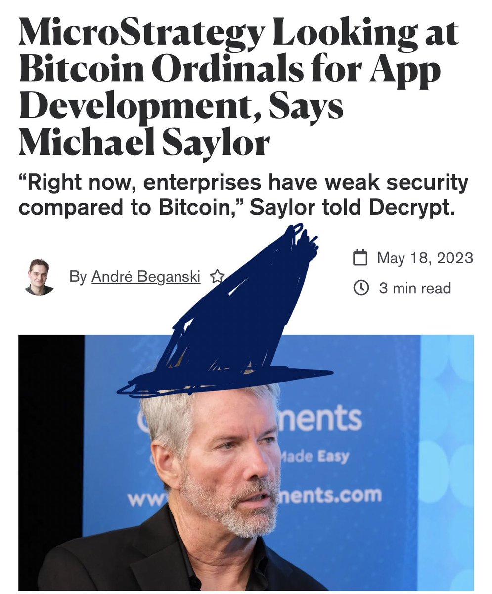 IS IT OVER FOR THE LASER-EYES??

Tensions are rising ahead of “THE GREAT ORDINAL DEBATE” today!

Will you join Saylor and support the wizards?

1️⃣ grab your wizard hat
2️⃣ reply below “we do a lil #MiamiQuest”
3️⃣ come to our debate at the main stage at 1:50pm and help us win this!