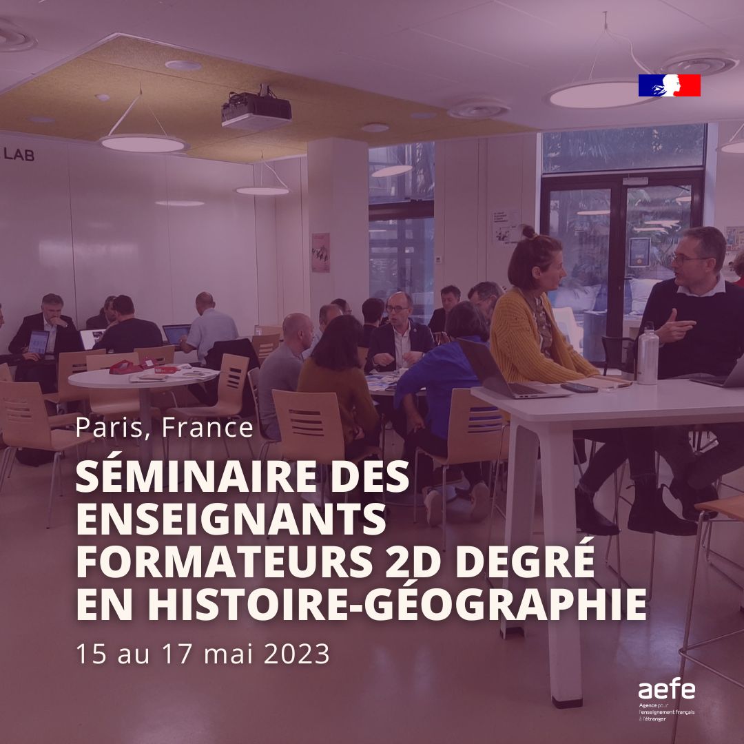 aefeinfo's tweet photo. Retour 📸 sur le séminaire regroupant les enseignants formateurs 2d degré en histoire-géographie, tenu à Paris du 15 au 17 mai

👉Les participants ont travaillé en groupes sur différentes thématiques, en lien également avec les enseignants formateurs #SES 
#EDD #EMI https://t.co/muZMUroC3U