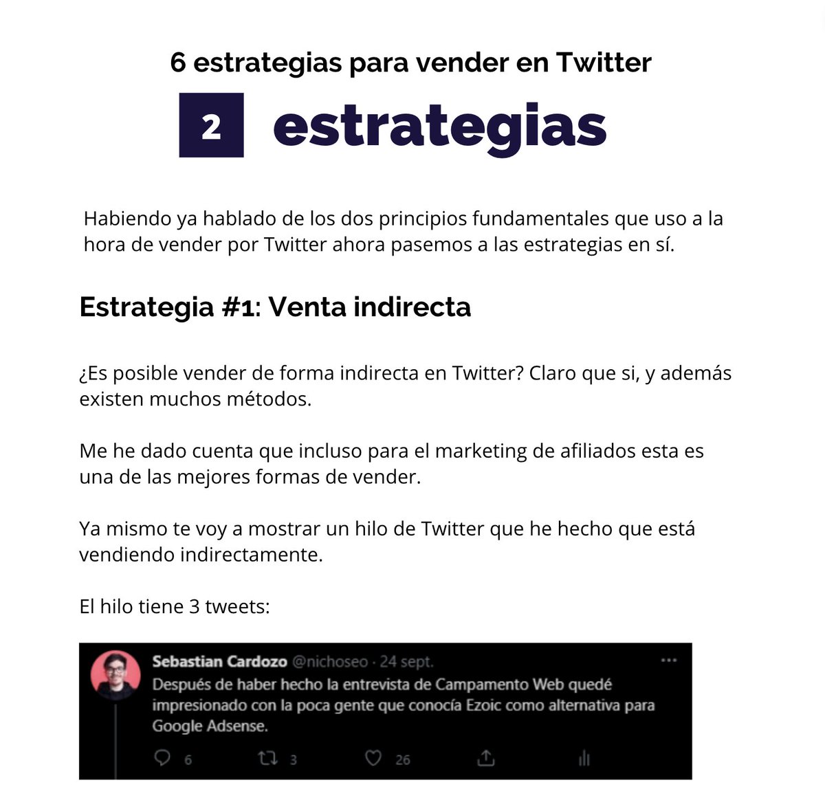 sebcardozohq's tweet photo. Solo por 48 HORAS, mi ebook de "Como vender con Tweets" está disponible : ¡GRATIS! 🎁 

Para obtenerlo:

1. Dale like al tweet
2. Retwittea
3. Comenta "🔥"

Después de esto te llegará tu link por DM  📩 

PD: Debes de seguirme en TW
PD2: En 48 hrs el ebook valdrá 15 USD https://t.co/WZp1sbXFt3