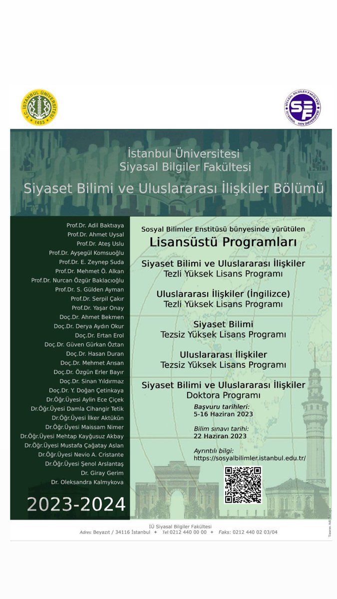 İstanbul Üniversitesi Siyasal Bilgiler Fakültesi tweet media