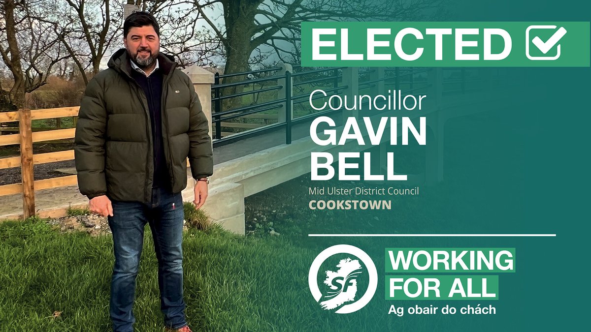 Sinn Féin on Twitter " ELECTED Gavin Bell has been elected as Councillor for Cookstown on Mid