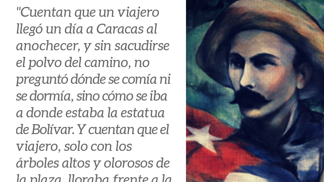 José Martí, guía y apóstol de nuestra guerra de independencia contra España #MartíVive #CubaPorLaVida @CubCooperaVeGua
#CubaCoopera 
<a href="/cubacooperaven/">Brigada Médica Cubana en Venezuela</a> 
<a href="/MINSAPCuba/">Ministerio de Salud Pública de Cuba</a> 
<a href="/japortalmiranda/">José Angel Portal Miranda</a>
<a href="/PantojaYudenia/">Yudenia Ramirez Pantoja</a>
<a href="/YoandrisOrtiz/">Yoandris Ortiz Labrada</a>
