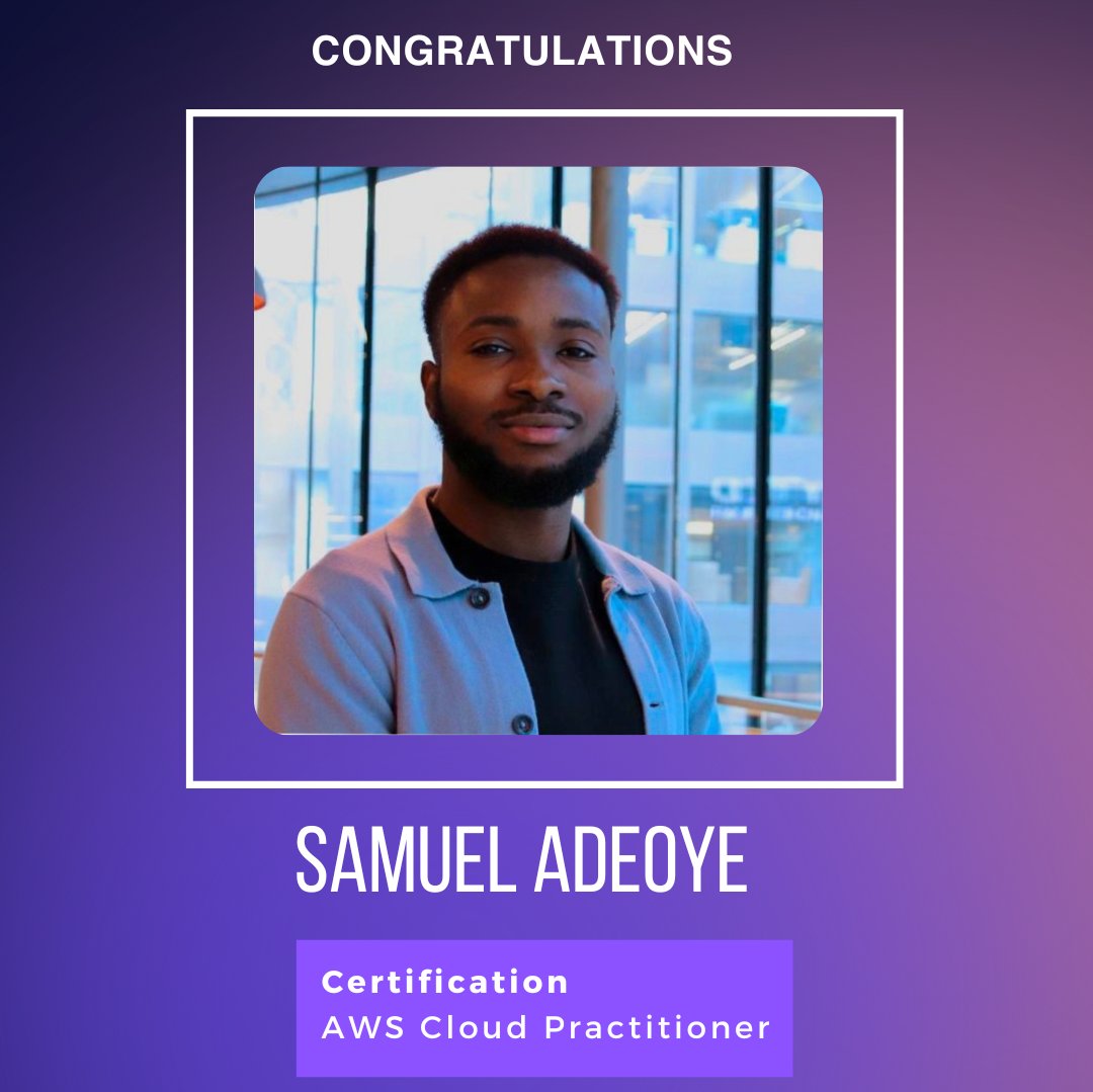 Consultants of the Week!!🎉

Well done to our Consultants of the Week: Kyle Murrain-Meade, Mihir Gosai and Samuel Adeoye👏👏

#consultantoftheweek #tech #technicalconsultants #istqb #pegacsa #awscloudpractitioner #tsi #digitalskillsgap #congratulations #certificationachievement