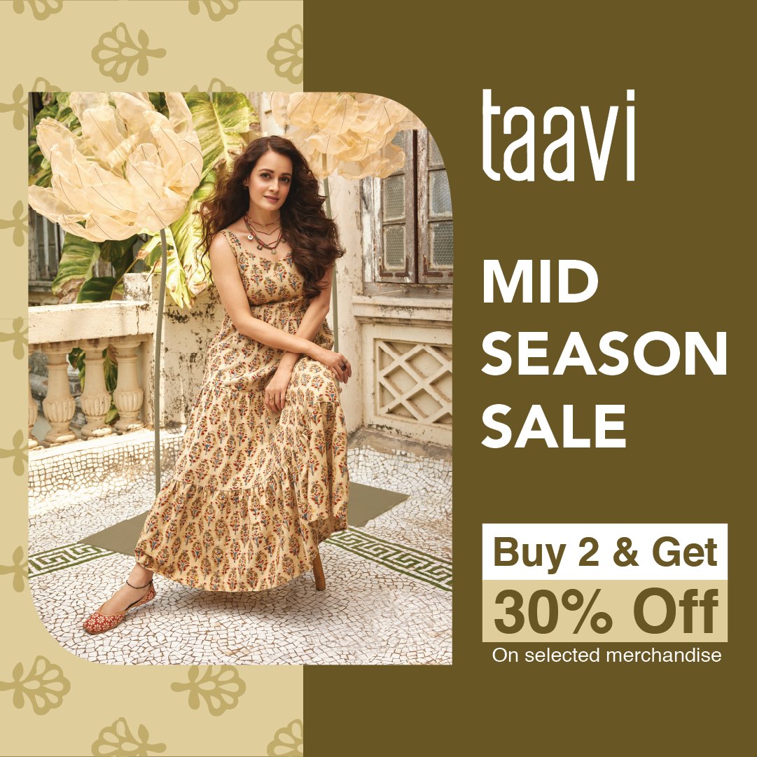 Enjoy amazing discounts at Taavi! Visit your nearby store now and avail the mid season sale now.

#taavi #midseasonsale #sale #offer #bengaluru