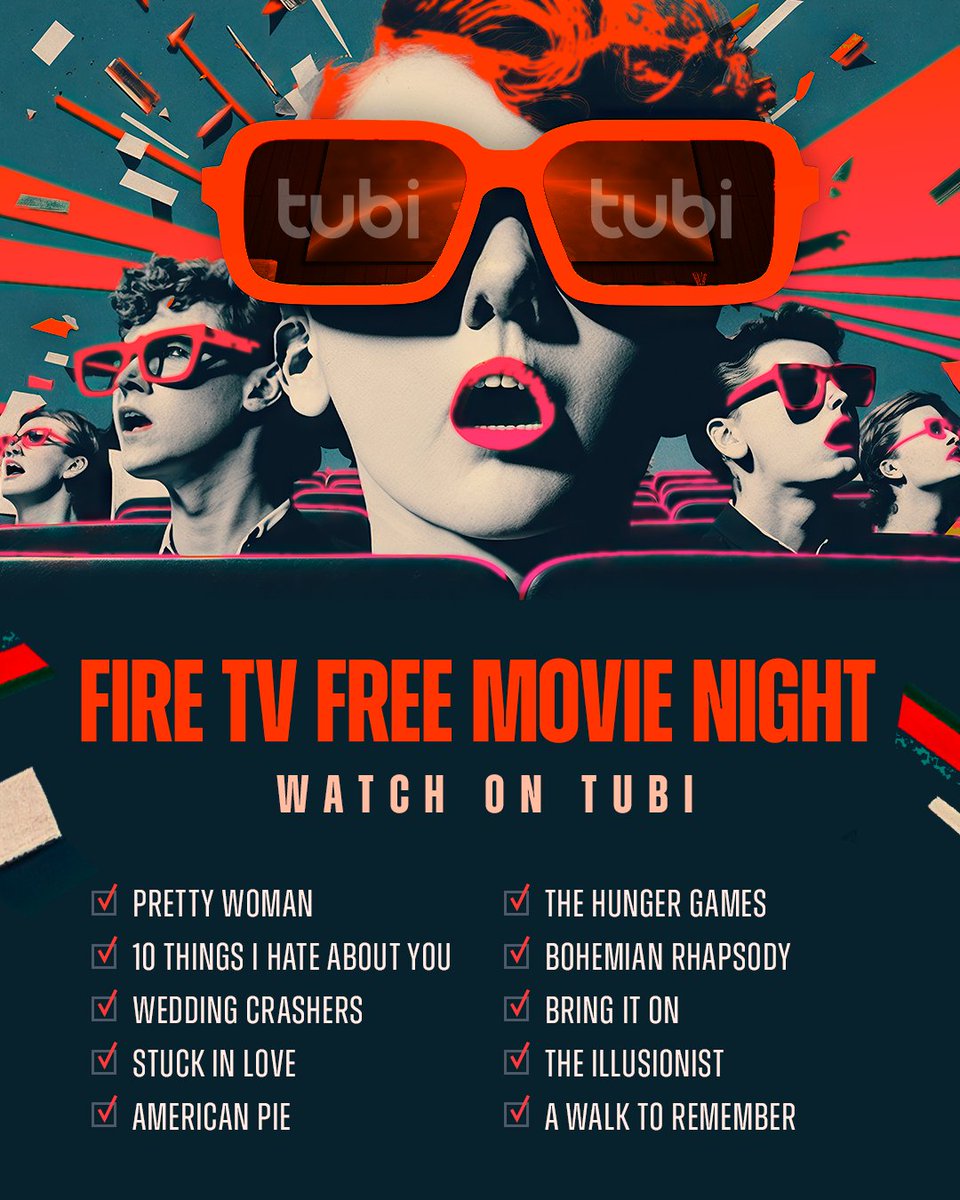 amazonfiretv's tweet photo. Fire TV + @Tubi = the best free date night 🧡 #WhatToWatch https://t.co/zFDf70T1k6