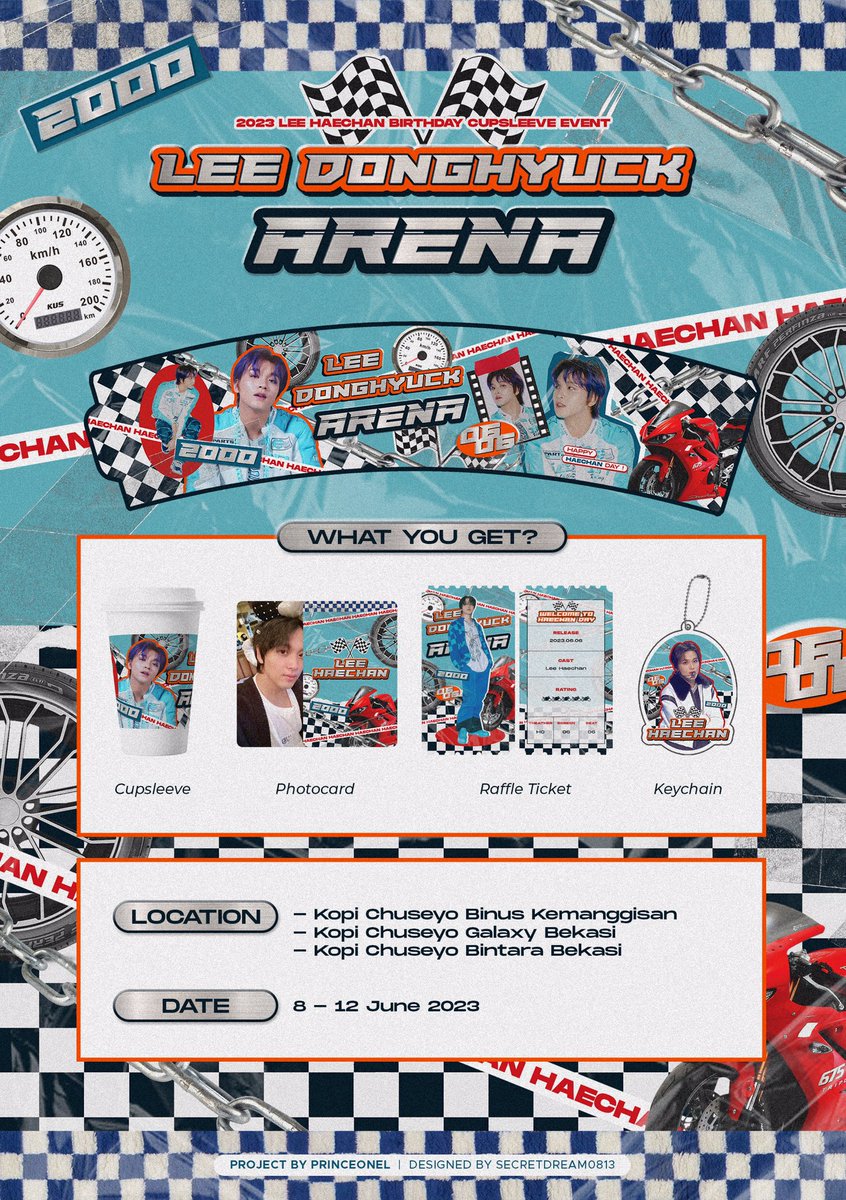 net_shoboiz's tweet photo. 🏁 Lee Donghyuck Arena 🏁

Haechan Birthday Cupsleeve Event 🏍
by @PRlNCEONEL

Place :
📍Kopi Chuseyo Kemanggisan
📍Kopi Chuseyo Bintara
📍Kopi Chuseyo Galaxy 

Date :
🗓 8 - 12 JUNE 2023

‼️LIMITED STOCK‼️

#happyhaechanday
#LEEDONGHYUCK_BDAY_ARENA https://t.co/LucCMbK2Sg
