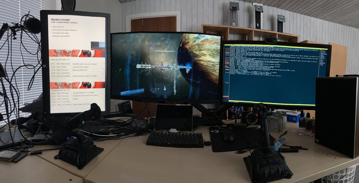 debdrup's tweet image. Watching #BSDcan at home, while sort-of paying attention to #X4.