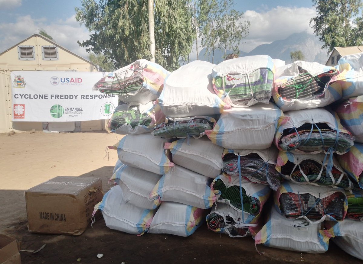 CAREIntMalawi's tweet photo. CARE Malawi together with HPP partners continues to support #tropicalcycloneFREDDY survivors with shelter kits, WASH kits and kitchen kits as camps have been decommissioned and survivors are returning to their communities where their homes were destroyed or damaged. https://t.co/ABQWVfYLCH