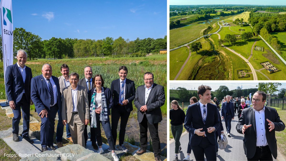 Es ist vollbracht: Der Natur- und Wasser-Erlebnis-Park an der Stadtgrenze zwischen #CastropRauxel &amp; #Recklinghausen ist offiziell eröffnet – heute im Beisein von <a href="/Oliver_Krischer/">Oliver Krischer</a>, dem nordrhein-westfälischen Umweltminister. Bürgerfest am 21.5: presse-service.de/data.aspx/stat…