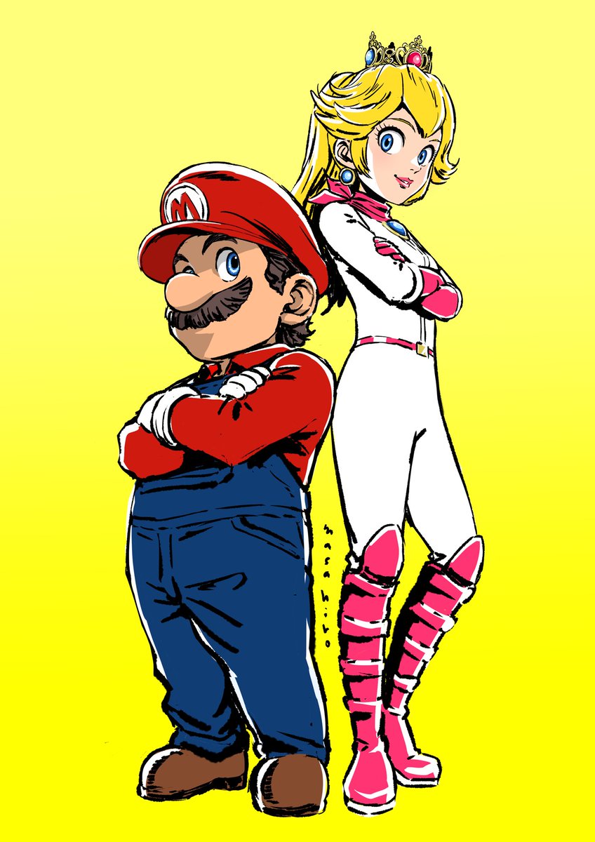 We love Mario!!
I drew Mario and Princess Peach for the first time in my life, but it was difficult to grasp the three-dimensionality of his face.

Please tell me about an episode with you and Mario🍄

#peach #princesspeach 
#Mario #SuperMarioBros 
#マリオ