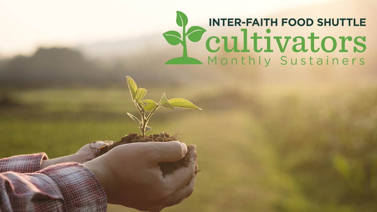 Cultivate an end to hunger all year long. Become a sustaining monthly donor at Inter-Faith Food Shuttle for just $10 and receive a reusable tote that tells the world that you support sustainable solutions to ending hunger. foodshuttle.org/cultivators#fe… #cultivators #sustainability