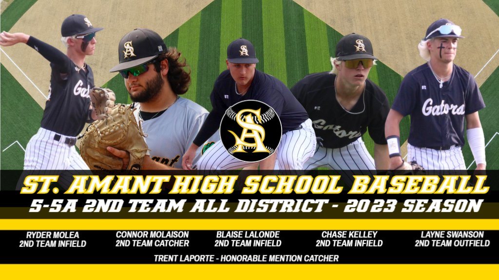 CONGRATS TO THE FOLLOWING BASEBALL GATORS FOR MAKING 2ND TEAM ALL DISTRICT FOR THE 2023 BASEBALL SEASON #POSTSEASONGATORS