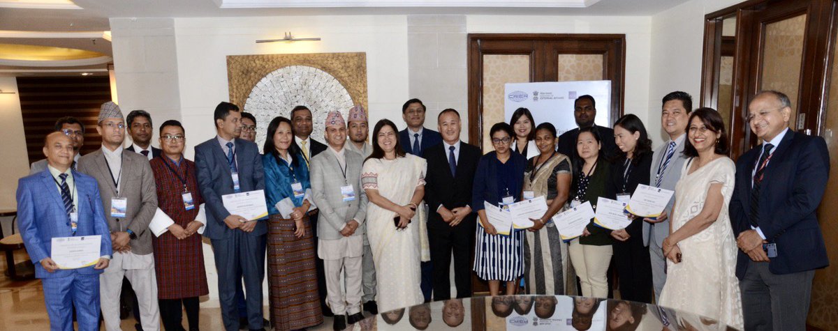A step forward in fulfilling PM <a href="/narendramodi/">Narendra Modi</a> ji’s vision for greater intra-BIMSTEC trade! 

Participated in the valedictory function of ICRIER’s 1st Trade Facilitation Capacity Building Program for BIMSTEC trade officials in partnership with <a href="/ADB_HQ/">Asian Development Bank</a> as announced by Hon PM at 5th